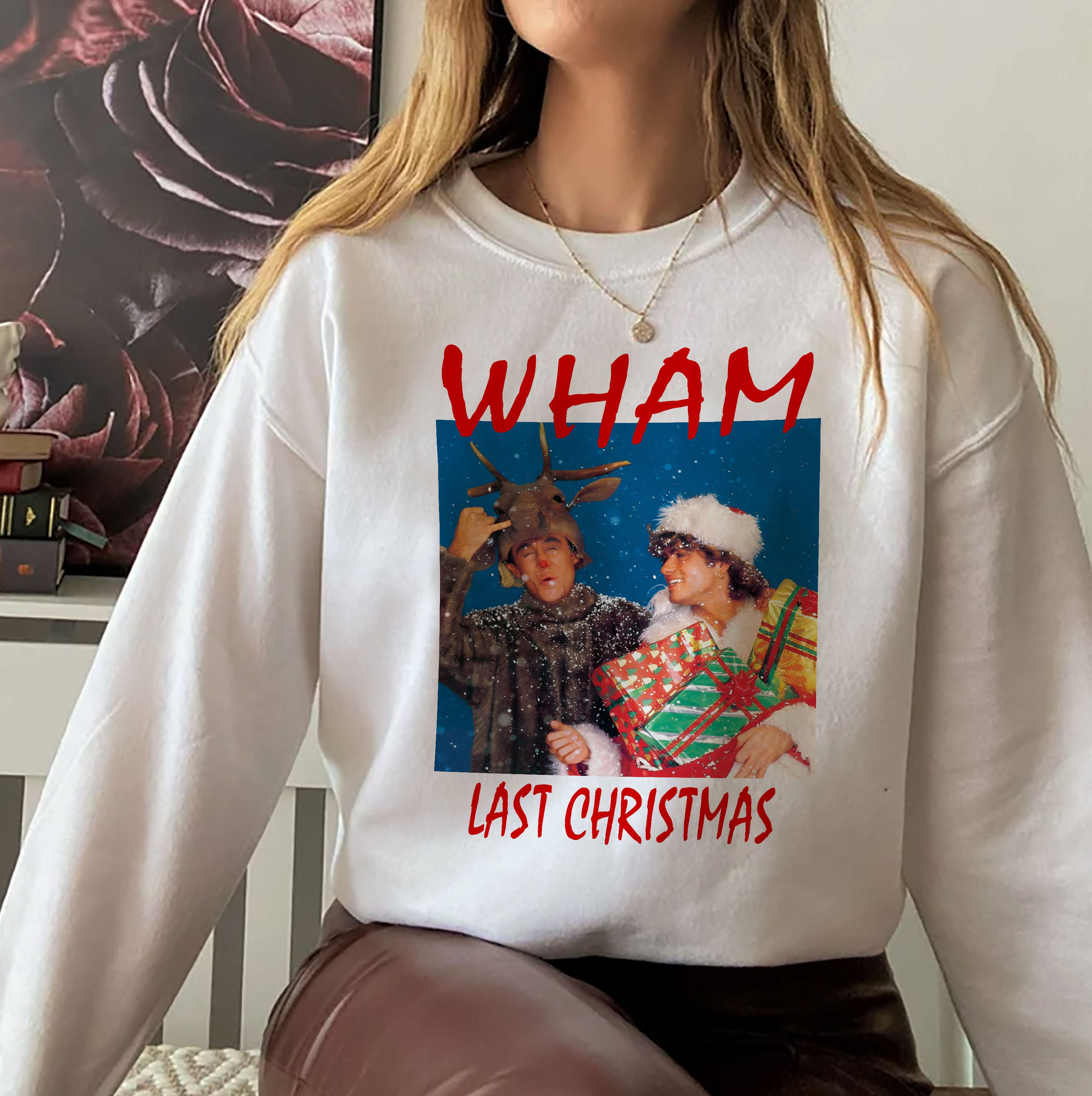 Discover Wham Last Christmas Crewneck Sweatshirt, George Michael Last Christmas Sweatshirt