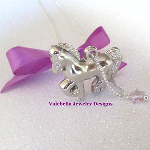 3D Horse Necklace, jewelry, horse necklace, pony necklace, girls horse necklace, horse charm necklace, girls jewelry, horseback riding gift