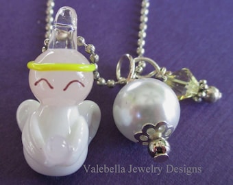 Collar, Ángel de la guarda, collar de ángel, joyería religiosa, joyería para niñas, colgante de ángel, collar de ángel de la guarda, joyería de comunión, regalo