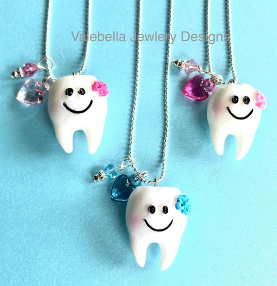 Tooth Fairy Necklace, Tooth Fairy Gift, Tooth Fairy, Dentist Necklace,  Girls Necklace, Girls Jewelry, Keepsake Necklace, Tooth Necklace 