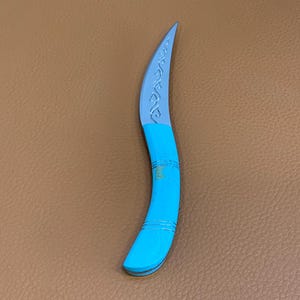 Small Handmade Turquoise Silver Letter Opener Knife
