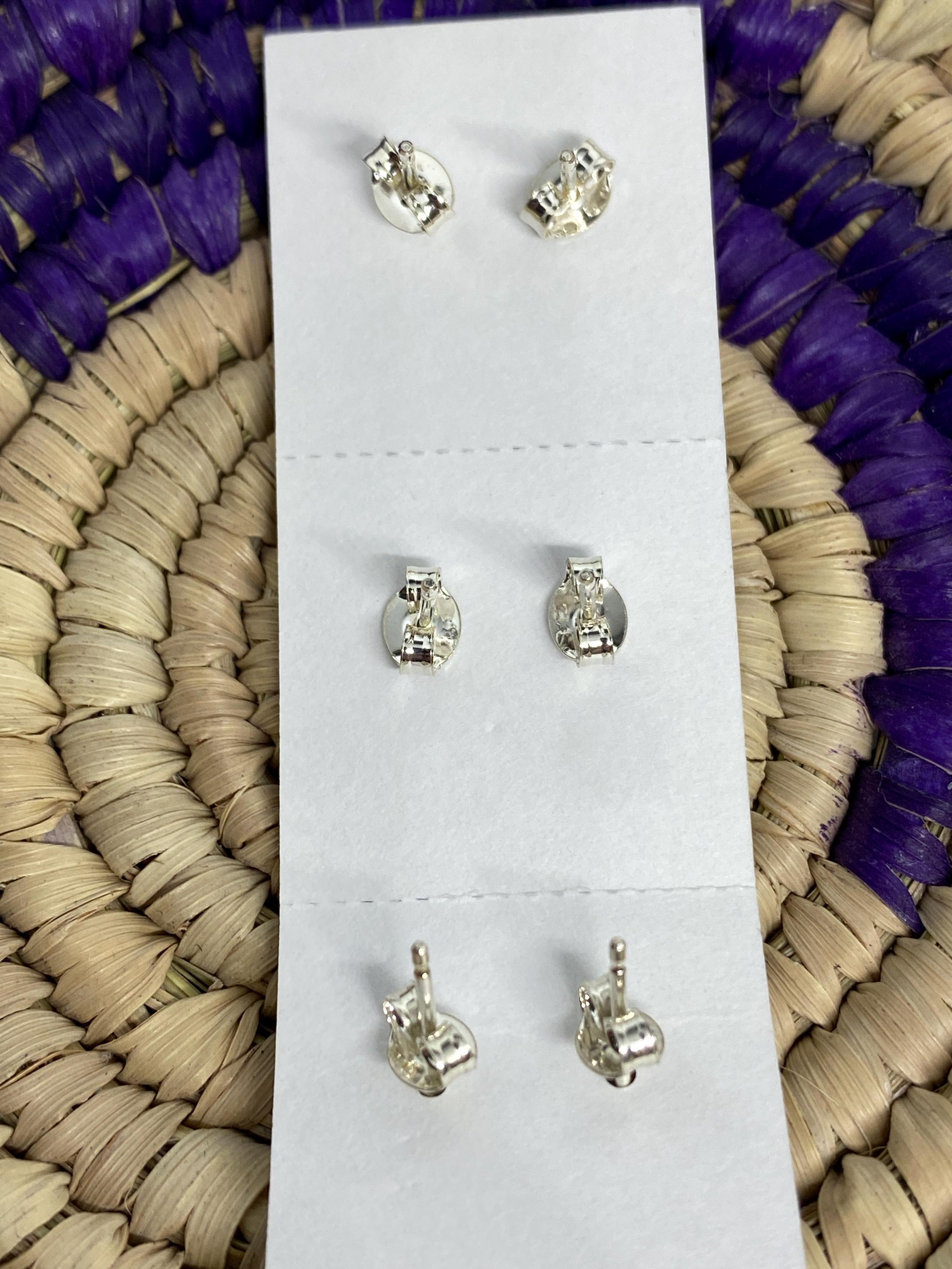 Orecchini a bottone con turchese spinoso / Argento Sterling 925 / Pietra preziosa curativa / Regali per lei / Cabochon rotondo / Orecchini vistosi