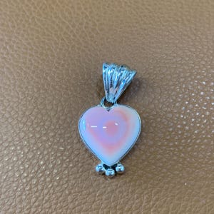 1 Inch Handmade Pink Conch Shell Sterling Silver Pendant