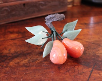 Vintage Polished Agate Pears