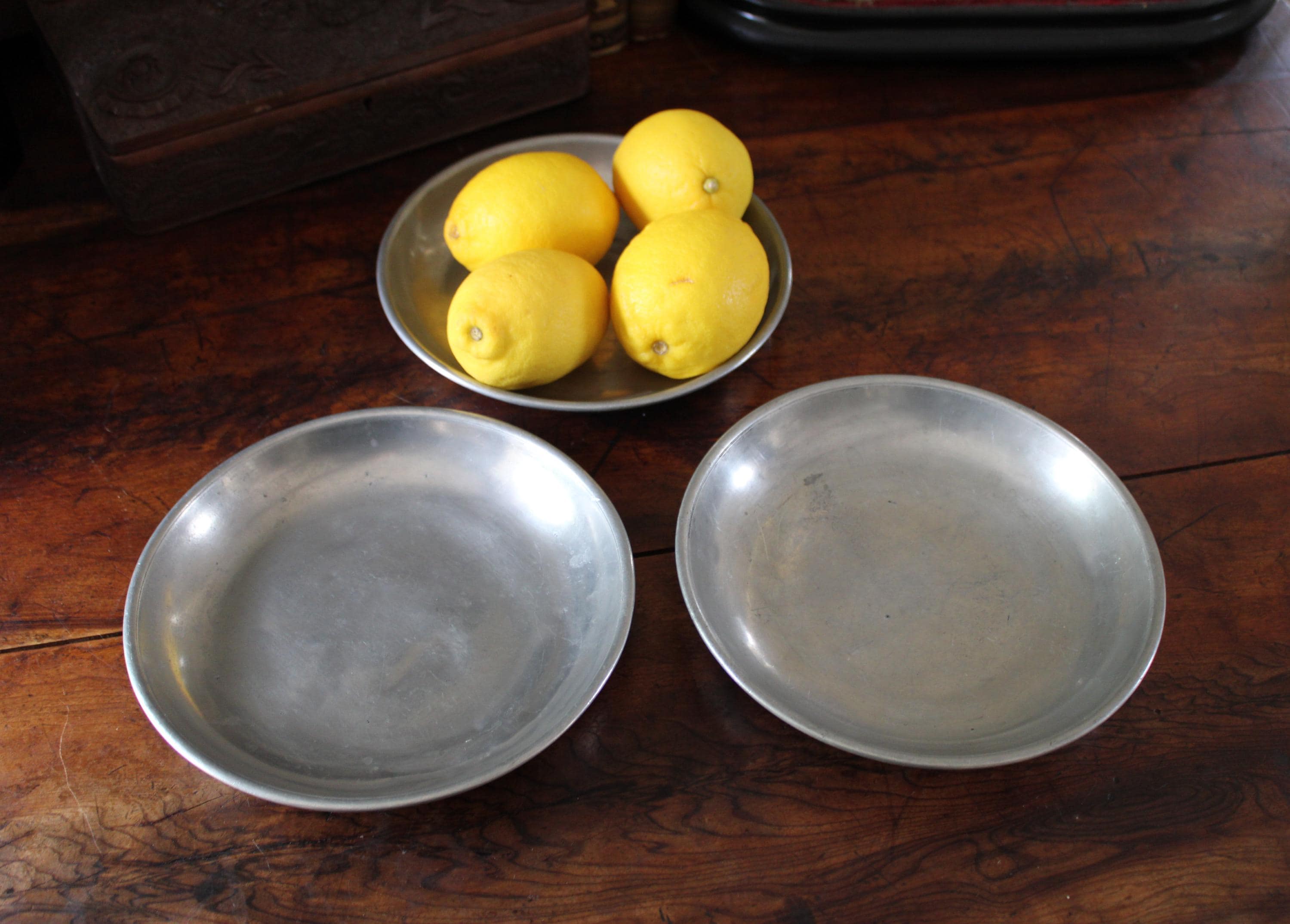 German Pewter Plates - Etsy