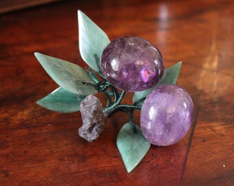 Vintage Polished Amethyst Plums