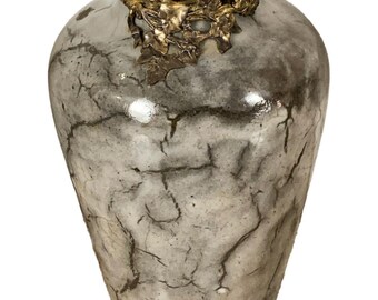 Antique Horsehair Raku Pottery