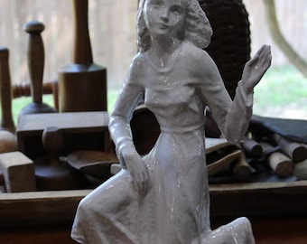 Glazed Woman Sculpture