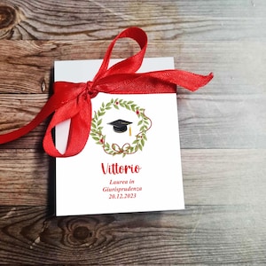 Kit Bomboniera laurea in cartoncino elegante