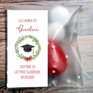 Bomboniera Laurea originale 5x5cm/ bustine portaconfetti Laurea / Portaconfetti Laurea / Confetti Laurea / tag laurea, tag laurea