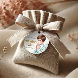 First Communion Boy Tag Editable, Printable Favor Tag Template, Comunione Bambino, Tag Bomboniera – Comunión - communion tag template