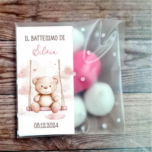Bustine porta confetti per la Nascita o il Battesimo della vostra bambina, Porta confetti Nascita bimba, tag bimba, Battesimo