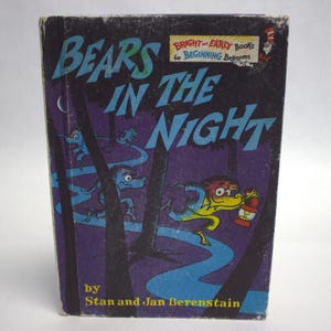 Bears in The Night- Vintage Book- Free Shipping- Supports Literacy Nonprofit