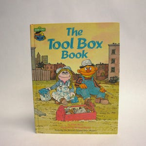 The Tool Box Book -Sesame Street- Vintage- Free Shipping- Supports Children&#39;s Literacy