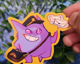 Pokemon Mailman Gengar Sticker