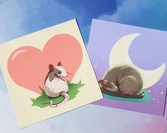 Mini Prints | Heart Rat Day and Night Set