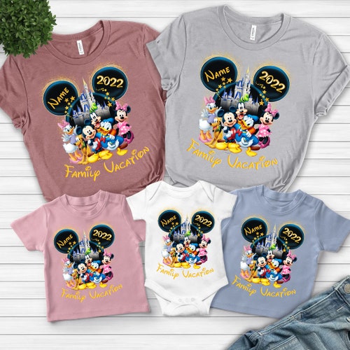 Personalized Disney Family Shirt Disney Mickey Minnie Shirt - Etsy