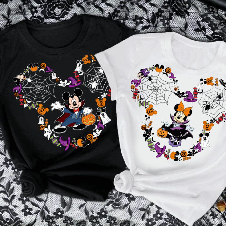 Discover Mickey Head Halloween Family Shirt, Disney Halloween Shirt