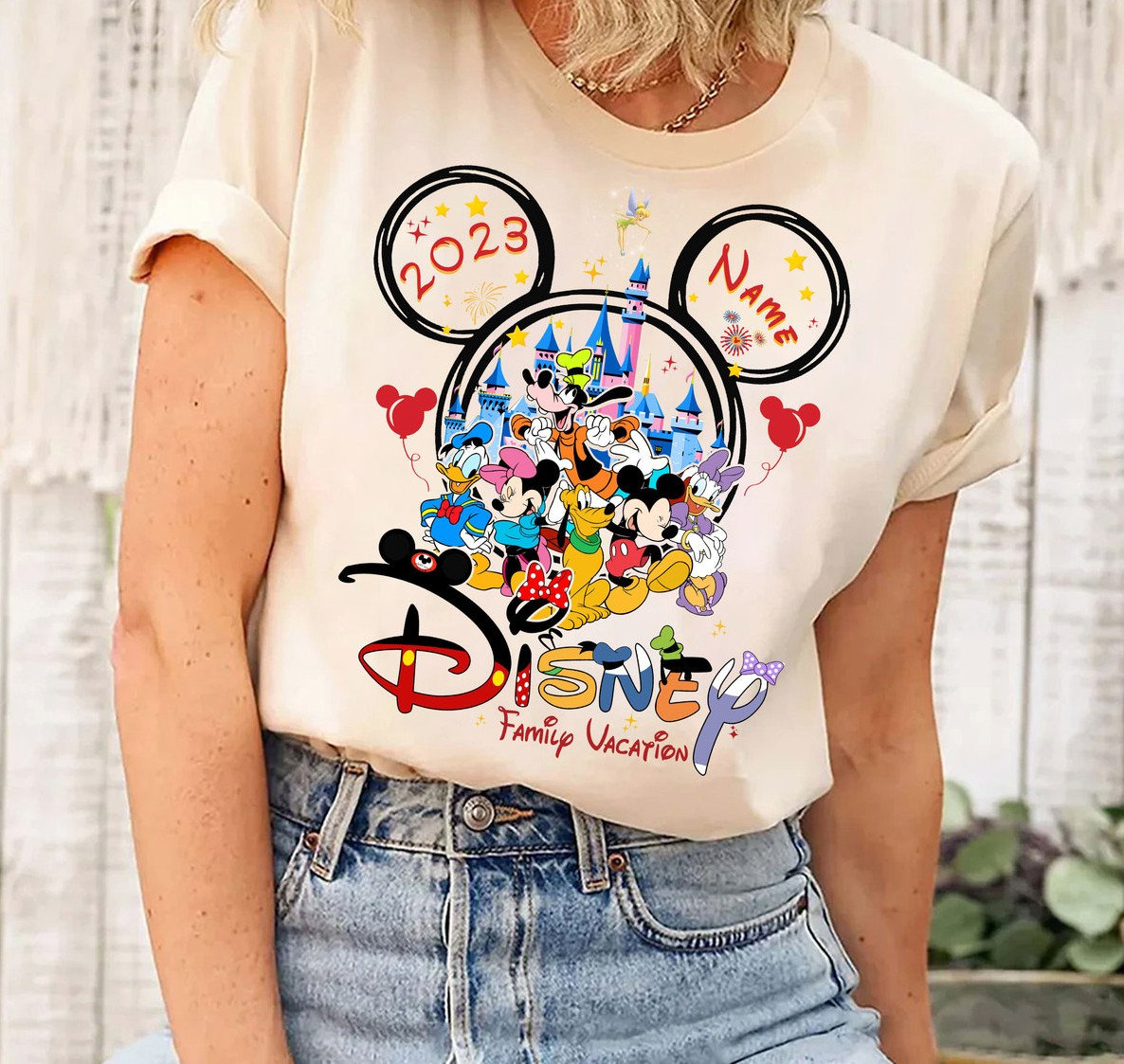 Personalized Disney Family Vacation 2023 Shirt, Mickey And Friends Matching