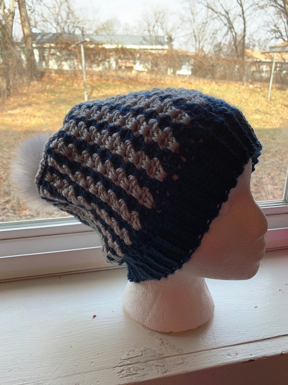 navy blue stocking cap