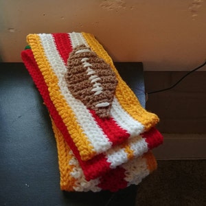 Kansas City Chiefs Headband: Crochet Football Ear Warmer