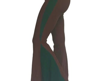 Tribal Bell Bottom Yoga Pants, Elven Festival Flare Pants