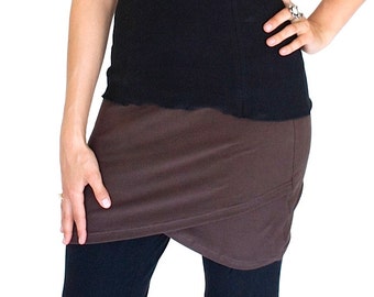 Tulip Mini Skirt - Crossover Dance Coverup, Yoga Wear
