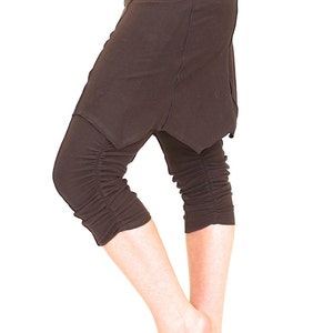 Yoga Skirt, dance coverup DAISY MINI SKIRT with fairy pixie pointed hem elven festival clothing
