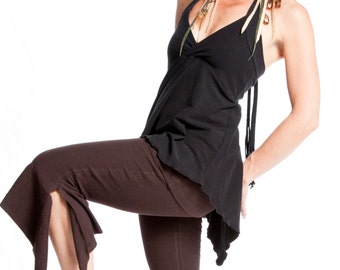 Sexy Halter Top, Dancwear, festival tank - GRECIAN HALTER - adjustable ties, maternity, dance