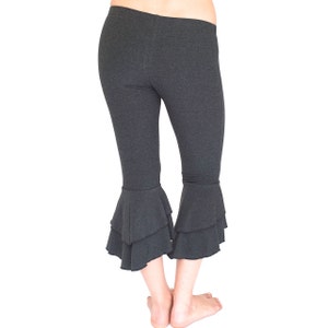 Ruffle Capri Pants / bloomers festival clothing RUFFLE CAPRIS yoga dance wear flare women's bottoms image 3