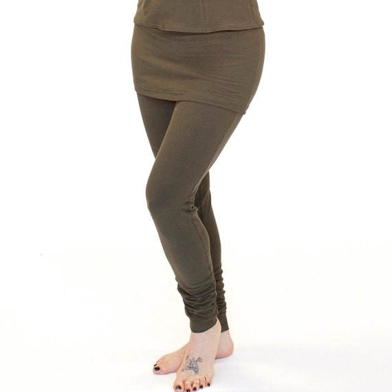 yoga leggings with skirt attached