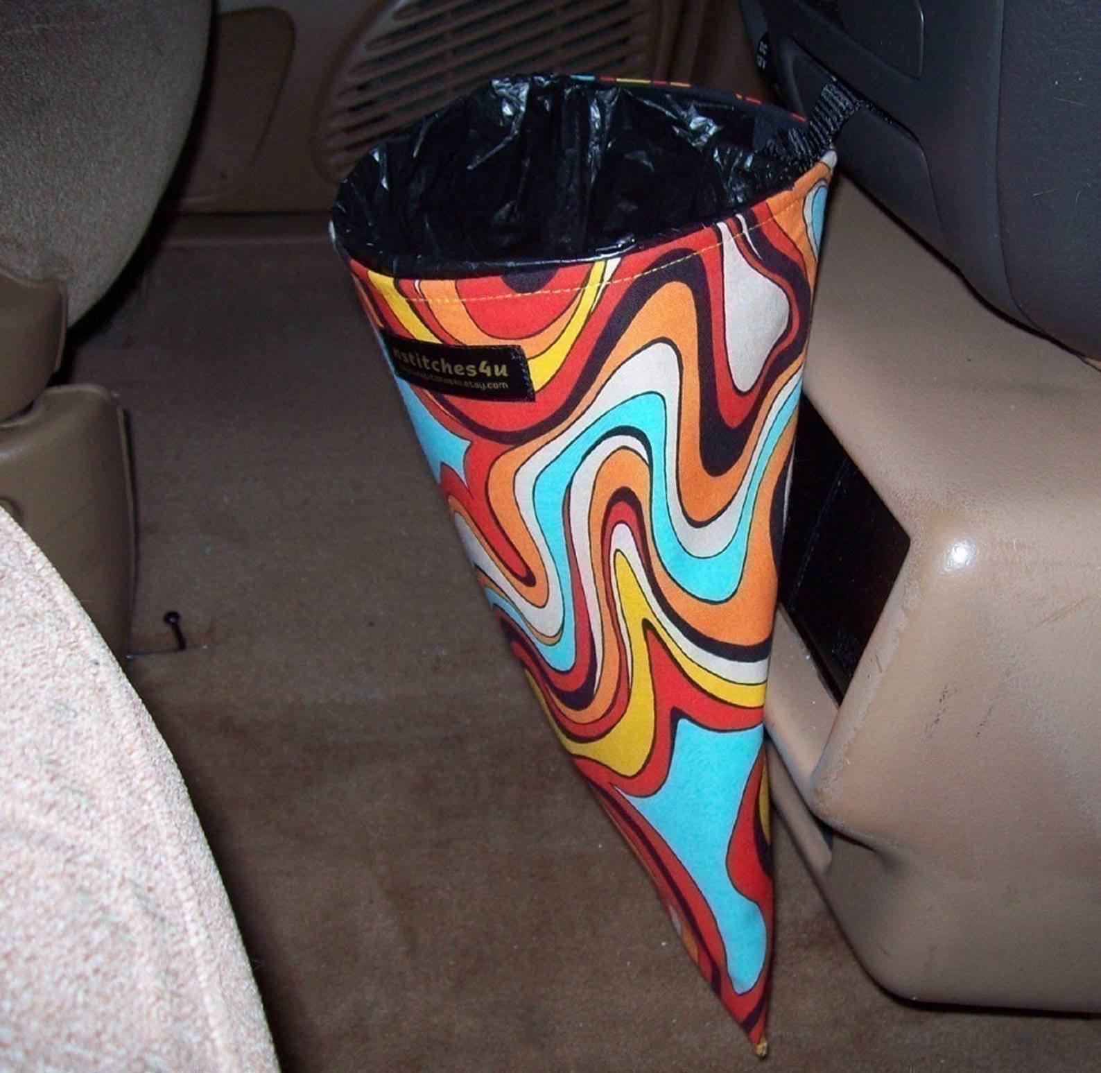 Car Litter Bag // New Stay Open Design // Auto Litter Bag // Etsy