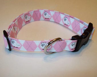 Awesome Dog Collar / Secret Life of Pets /  Adjustable / Fun / Argyle / Gidget