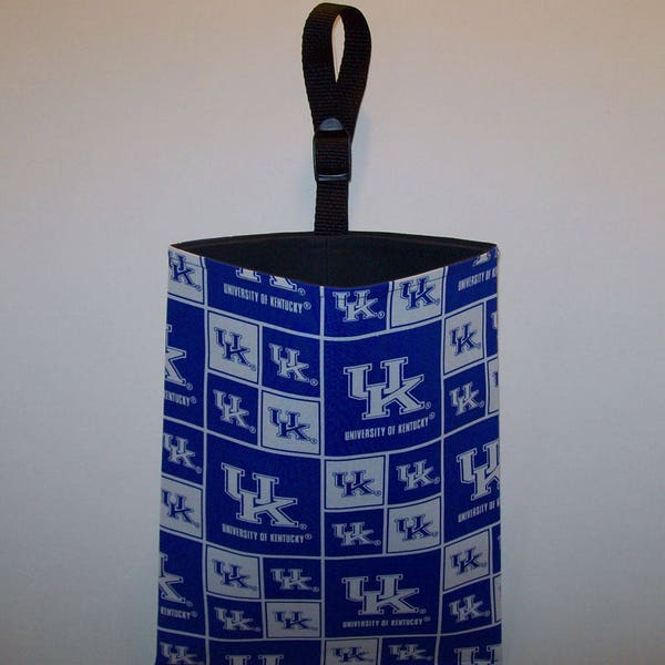 Car Litter Bag - Auto Litter Bag / Stay Open Design! /University of Kentucky / UK Wildcats / Big Blue