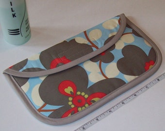 MINI Curling Iron Case Mini Flat Iron Cover for Travel or the Gym (Insulated) - Amy Butler - Lotus - Morning Glory