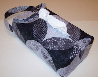 NEW!  Automobile Hanging Tissue Box Cover / Tissue Box Cozy / Automobile Accessory For Your Car / Ambience / Gray