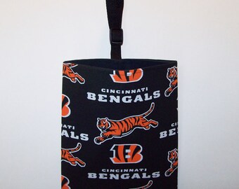 Car Litter Bag // Auto Litter Bag // Stay Open Design! // Cincinnati Bengals Football