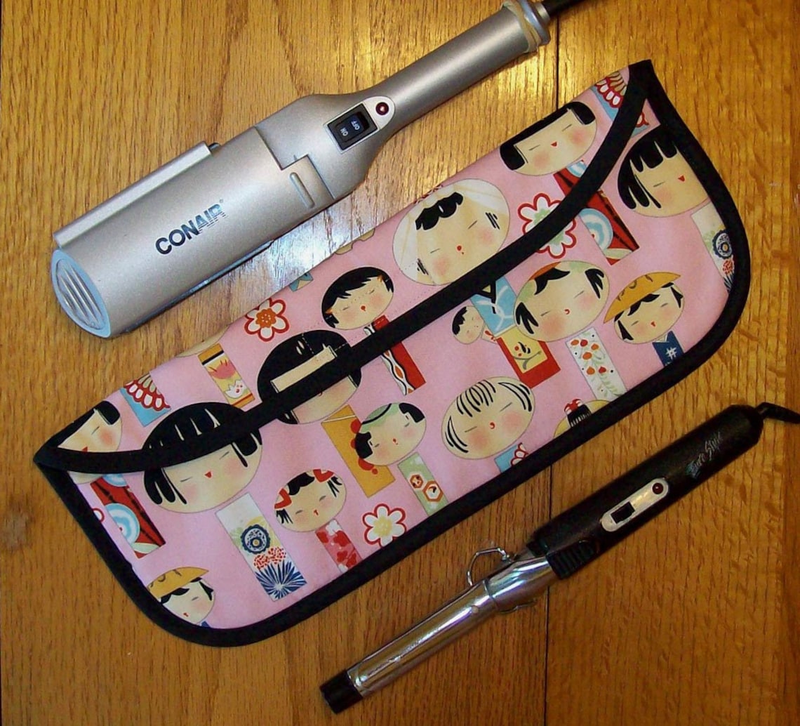 Curling Iron Case Flat Iron Case for Travel or the Gym Etsy