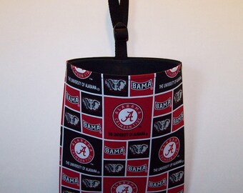 Car Litter Bag / Auto Trash Bag / Auto Litter Bag / Stay Open Design! / University Of Alabama / Crimson Tide / Roll Tide!