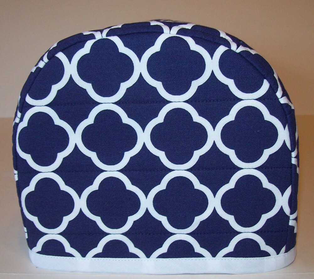 Cricut Dust Cover / Maker 3 / Scanncut / Cricut Mug Press / Quilted / Navy  & White / Also Avail in Black and White see Note Below 