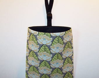 Car Litter Bag // Auto Trash Bag // Auto Litter Bag // Amy Butler Lotus Pond Ivory