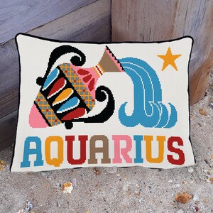 Aquarius cross stitch kit - large