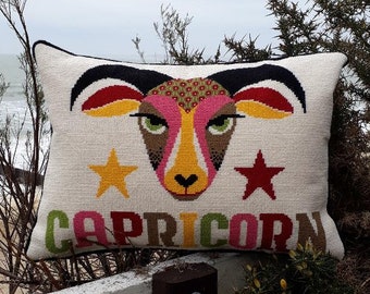 Capricorn cross stitch kit - large