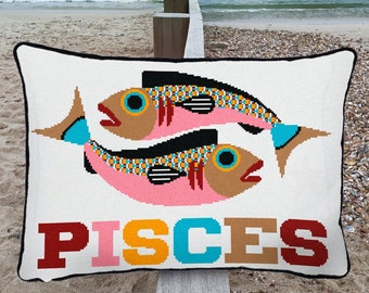 Pisces cross stitch kit - large