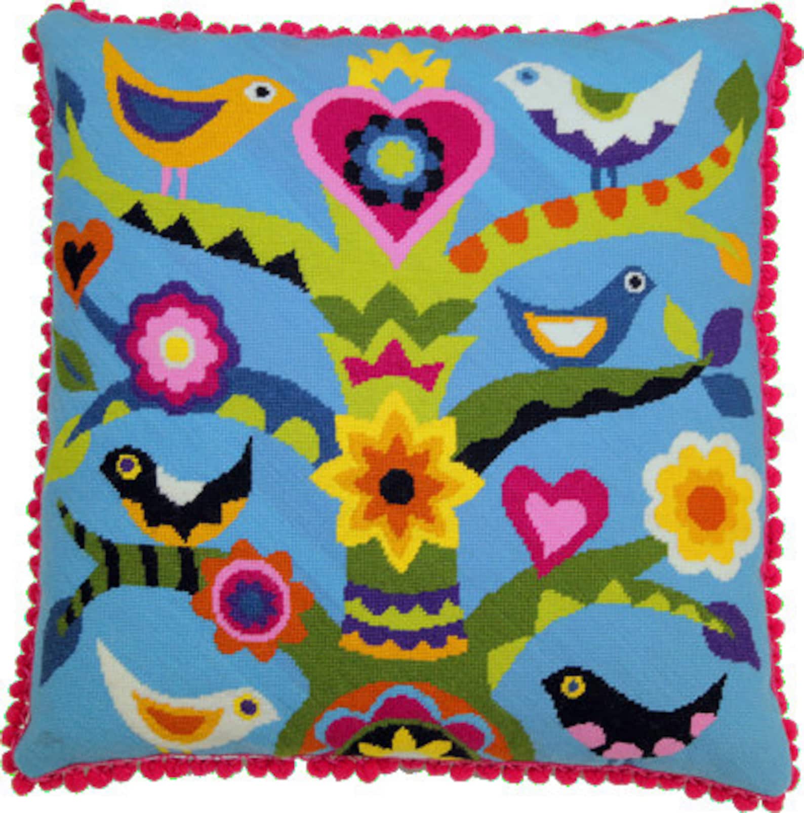 Mexican Tree of Life Needlepoint Kit Etsy