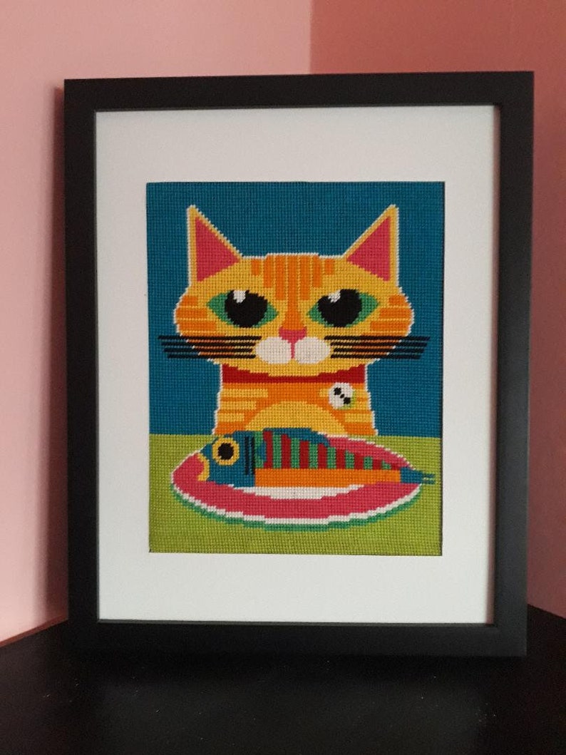 Cat needlepoint kit Kits Craft Supplies & Tools