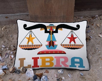 Libra cross stitch kit - large