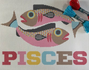 Pisces needlepoint kit