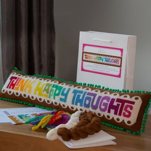 Think Happy Thoughts Cross Stitch kit