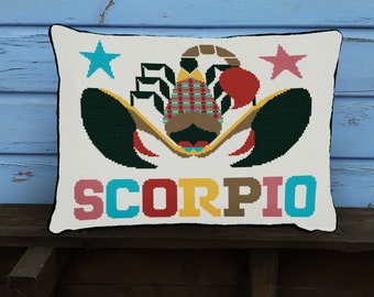 Scorpio cross stitch kit - small